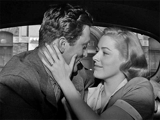 Kirk Douglas et Eleanor Parker dans Histoire de détective (1951) de William Wyler